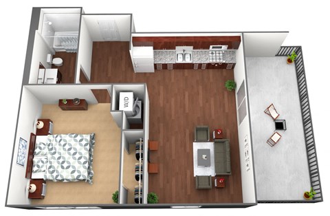 Kellogg Floorplan at Liffey on Snelling, St. Paul